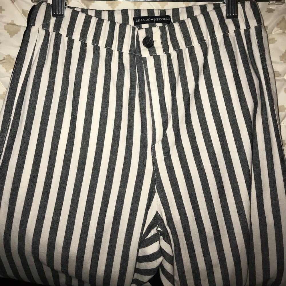 Brandy Melville Striped Tilden Pants